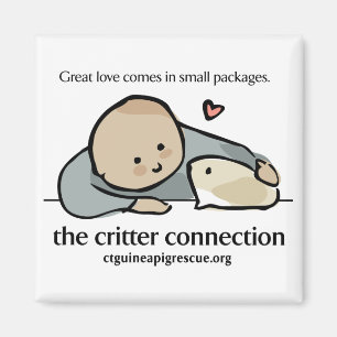 Quadratischer Magnet mit Farblogo und -website