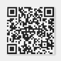 Quadratischer Magnet mit QR-Code