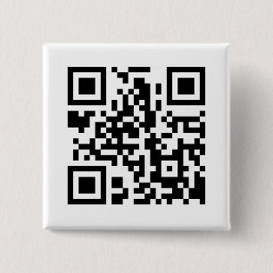 Quadratischer QR Code-Knopf Button