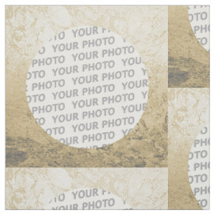 Quadratischer Rahmen Spritzer VI + Ihr Foto Stoff