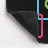 Quadratischer Schädel Mousepad (Ecke)