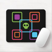 Quadratischer Schädel Mousepad (Mit Mouse)