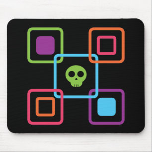 Quadratischer Schädel Mousepad