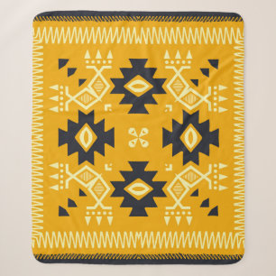Quadratischer Schal, Paisley-Blumenbatik. Sherpadecke