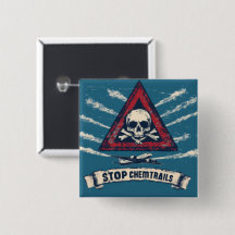 Quadratischer Stop-Chemtrails-Button