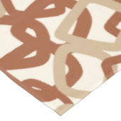 Quadratischer Tangle Burnt Sienna Creme Tischdecke (Schrägansicht)