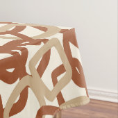 Quadratischer Tangle Burnt Sienna Creme Tischdecke (Beispiel)