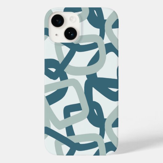 Quadratischer Tangle Coastal Calm Case-Mate iPhone Hülle (Rückseite)