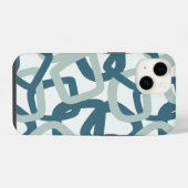 Quadratischer Tangle Coastal Calm iPhone Hülle (Rückseite (Horizontal))