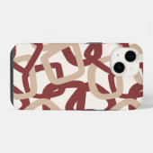 Quadratischer Tangle Mocha Berry iPhone Hülle (Rückseite (Horizontal))
