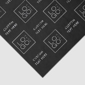 Quadratischer Text für benutzerdefiniertes Firmenl Seidenpapier (Ausschnitt)