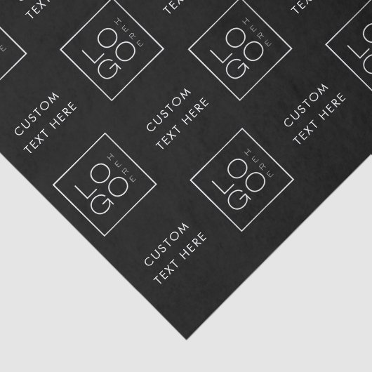 Quadratischer Text für benutzerdefiniertes Firmenl Seidenpapier (Ausschnitt)