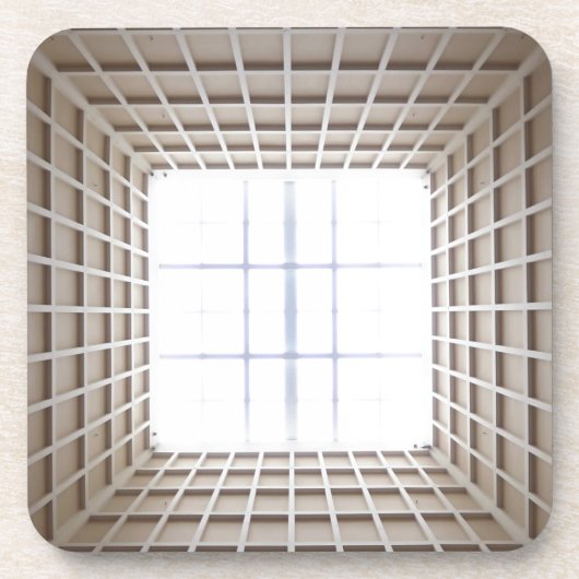 quadratischer Tunnel Getränkeuntersetzer (Vorderseite)