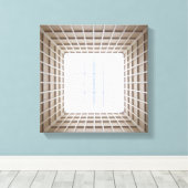 quadratischer Tunnel Leinwanddruck (Insitu (Holzboden))