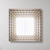 quadratischer Tunnel Leinwanddruck (Vorderseite)