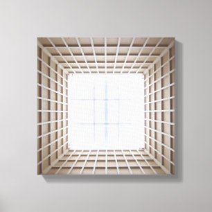 quadratischer Tunnel Leinwanddruck