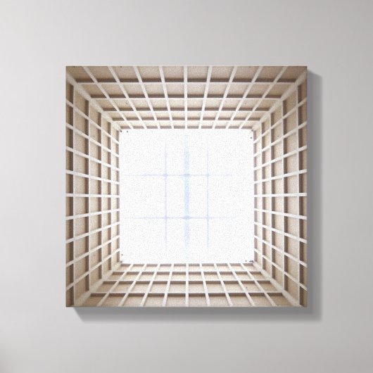 quadratischer Tunnel Leinwanddruck (Vorderseite)