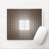 quadratischer Tunnel Mousepad (Mit Mouse)
