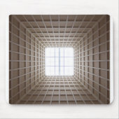quadratischer Tunnel Mousepad (Vorne)