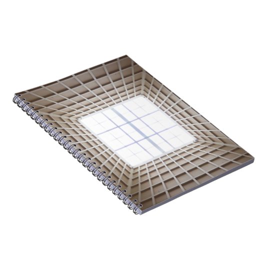 quadratischer Tunnel Notizblock (Rechte Seite)