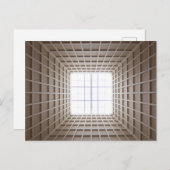 quadratischer Tunnel Postkarte (Vorne/Hinten)