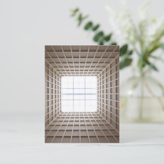 quadratischer Tunnel Postkarte (Stehend Vorderseite)