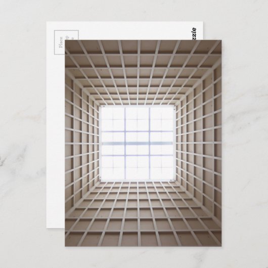 quadratischer Tunnel Postkarte (Vorne/Hinten)