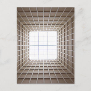 quadratischer Tunnel Postkarte