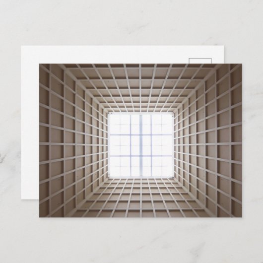 quadratischer Tunnel Postkarte (Vorne/Hinten)