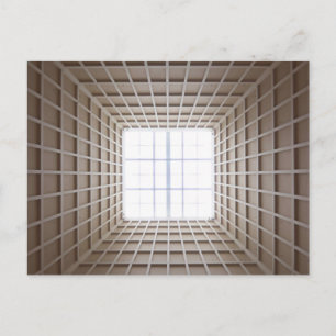 quadratischer Tunnel Postkarte