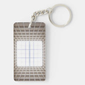 quadratischer Tunnel Schlüsselanhänger (Rückseite)