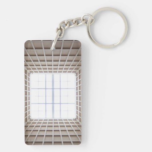 quadratischer Tunnel Schlüsselanhänger (Rückseite)