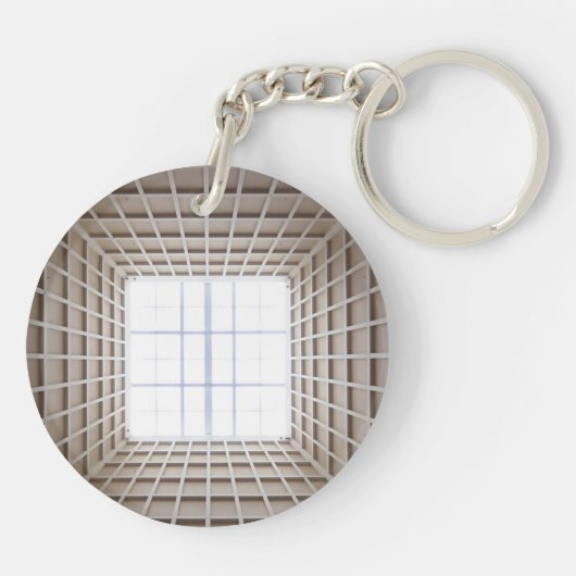 quadratischer Tunnel Schlüsselanhänger (Rückseite)