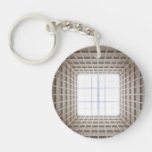 quadratischer Tunnel Schlüsselanhänger (Vorderseite)