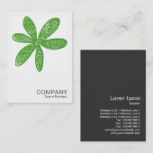 Quadratisches Avocado-Grün des Foto-0215 - hübsche Visitenkarte (Vorne/Hinten)