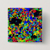 quadratisches Button mit abstrakten Kunstwerken. (Vorderseite)