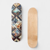 Quadratisches Diamant-Skateboard Skateboard (Vorderseite)