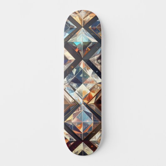 Quadratisches Diamant-Skateboard Skateboard (Vorderseite)