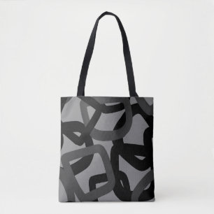 Quadratisches Dreieck Schwarz & Karkohle Grau Tasche
