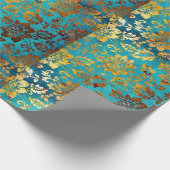 Quadratisches Entwurfs-LuxusPackpapier Geschenkpapier (Ecke)