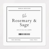 Quadratisches Etikett (Design 1)