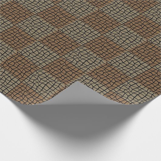 Quadratisches Fliesenmosaikmuster Geschenkpapier (Ecke)