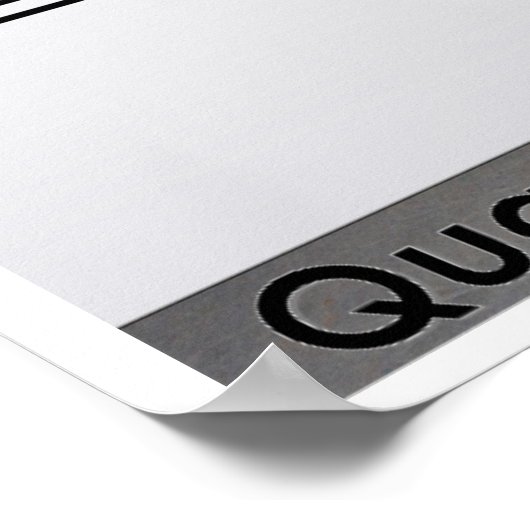 Quadratisches Formel-Math-Poster Poster (Ecke)