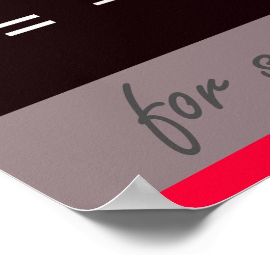 Quadratisches Formel-Math-Poster Poster (Ecke)