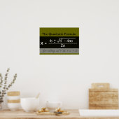 Quadratisches Formel-Math-Poster Poster (Küche)
