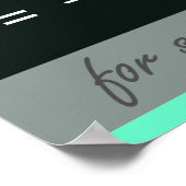 Quadratisches Formel-Math-Poster Poster (Ecke)