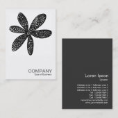 Quadratisches Foto 0205 - hübsche Blume Visitenkarte (Vorne/Hinten)