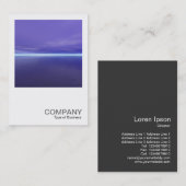Quadratisches Foto 0298 - lila Dämmerung Visitenkarte (Vorne/Hinten)