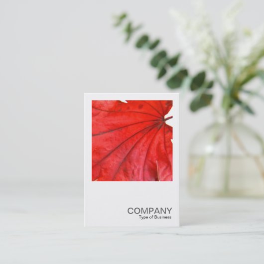Quadratisches Foto 0352 - japanischer Ahorn-Blatt Visitenkarte (Stehend Vorderseite)