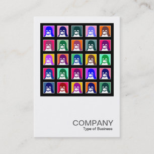 Quadratisches Foto 045 - Tux 25 Visitenkarte